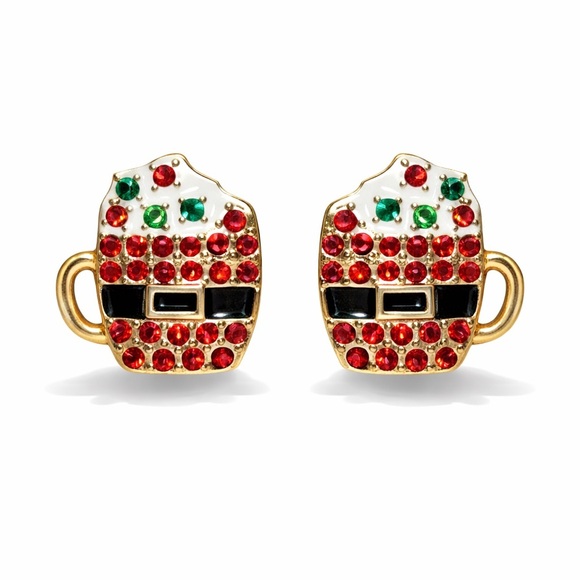 The Unbranded Brand Jewelry - Festive Octoberfest Beer Mug Earrings